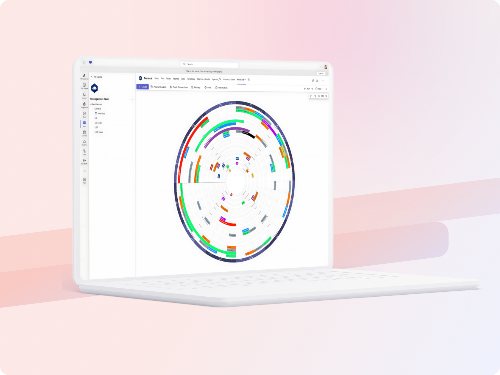 Planlegg året med PlanIt digitalt årshjul direkte i Teams