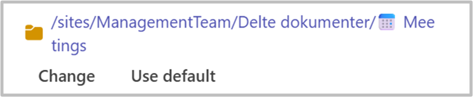 Where to change destination of the Agenda PDF