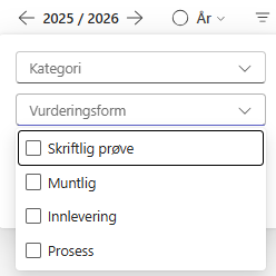 Eksempel på filter-tag for årshjul for skolen.